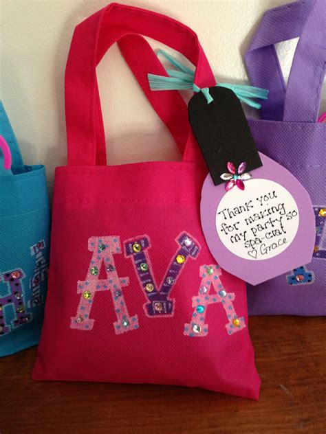 Spa Favor Bag By Rosie To The Rescue Favor Bag Bags Tote Bag