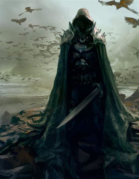 Hooded Swordsman Fantasy Art Dark Fantasy Art Fantasy Warrior