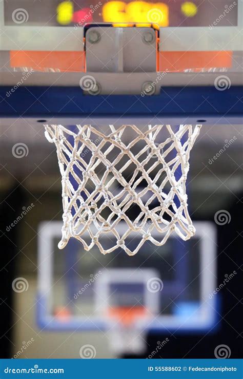 Basket In Basketball Court Before The Meeting Stock Photo Image Of