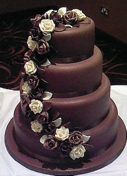 Engagement cakes are not usually as elaborate as wedding cakes. The Wedding Collections: Chocolate Wedding cakes