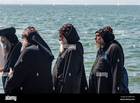 Tabgha Israel May 18 2019 Coptic Monks At The Church In Tabgha
