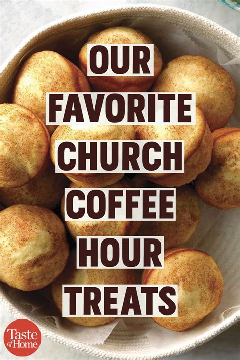 Our Favorite Church Coffee Hour Treats Coffee Break Snacks Coffee