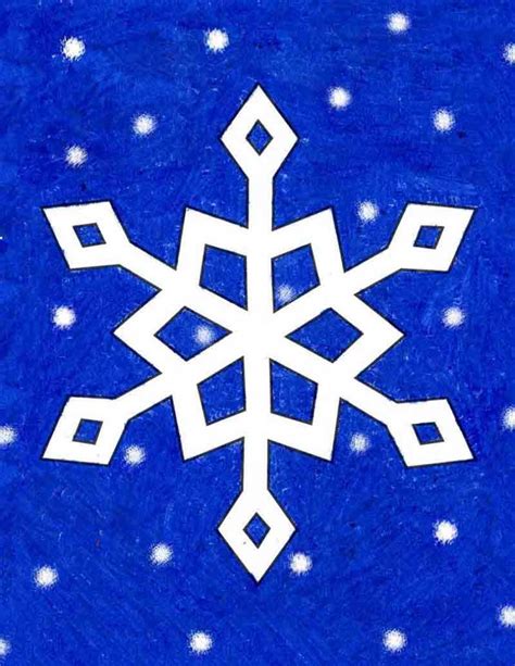 How To Draw A Snowflake · Art Projects For Kids