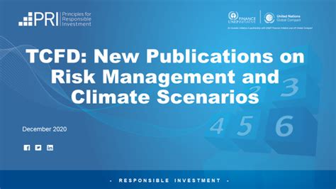 Tcfd New Publications On Risk Management And Climate Scenarios