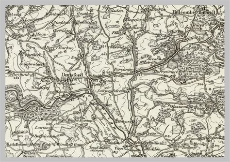 1890 Collection Exeter Tiverton Ordnance Survey Map I Love Maps