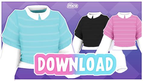 Striped Sleeve Shirt Download Mmd By Iferaa On Deviantart