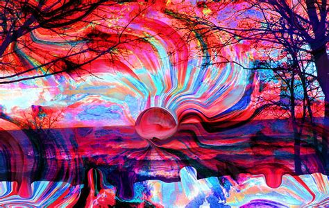 Surreal Sunset In Candy Colors Digital Art By Abstract Angel Artist