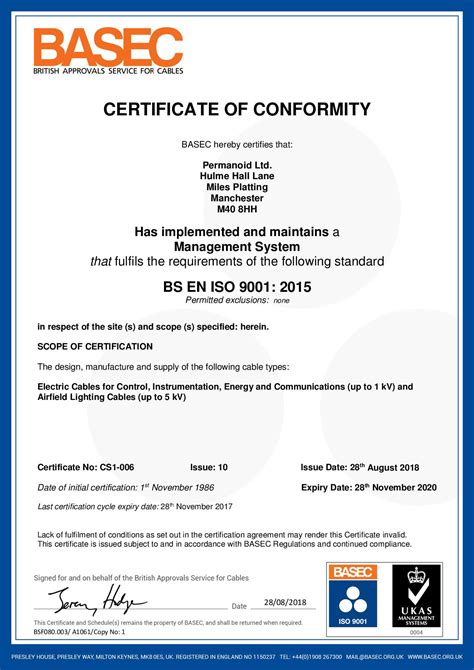 Certificate Of Conformity Template Creative Professional Templates