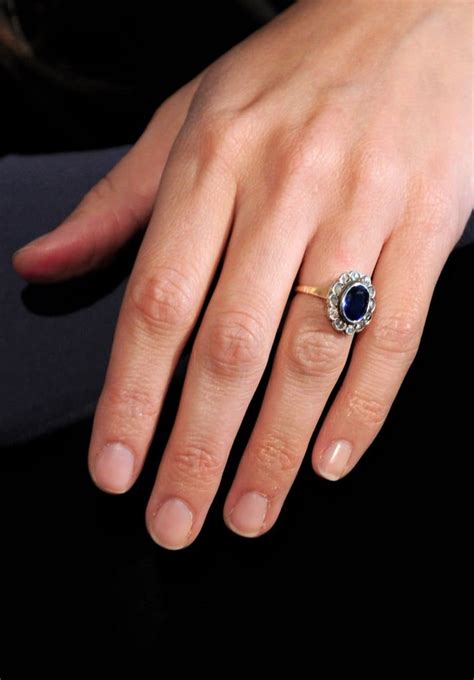 Penélope Cruz Celebrity Engagement Rings Blue Saphire Rings Best