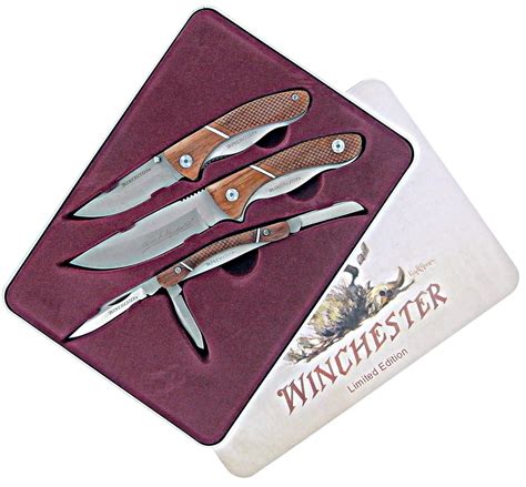 Winchester 31 000436 Signature Series 3 Piece Knife Set Pocketknives