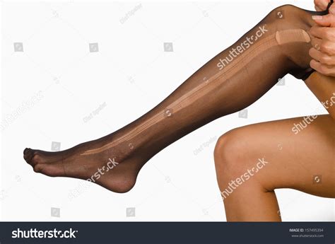 Take Torn Pantyhose On Female Legs Stock Photo Shutterstock