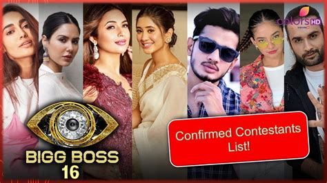 Big Boss 16 Contestants List 2022 Big Boss 2022 Start Date Big Boss Contestants List Youtube