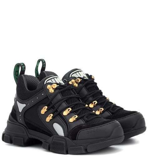 Flashtrek Leather Sneakers Gucci