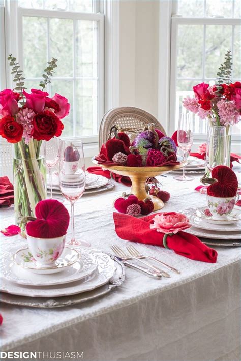 Valentines Day Table Centerpiece 44 Stunning Valentine Ideas Homyhomee
