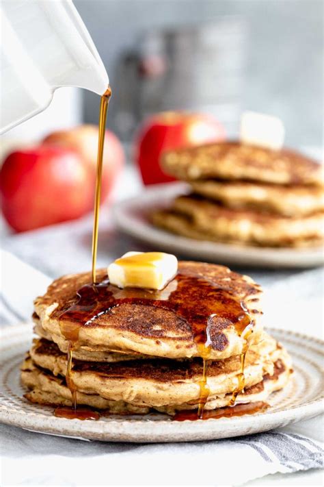 Healthy Apple Pancakes Recipe In 2021 Apple Pancakes Apple Recipes