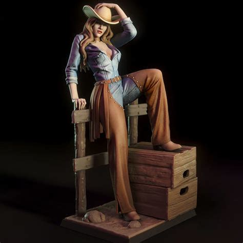 Pam Cowgirl 3d Model 3d Printable Cgtrader