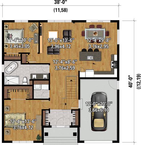 Farmhouse Style House Plan 2 Beds 1 Baths 1197 Sqft Plan 25 4952