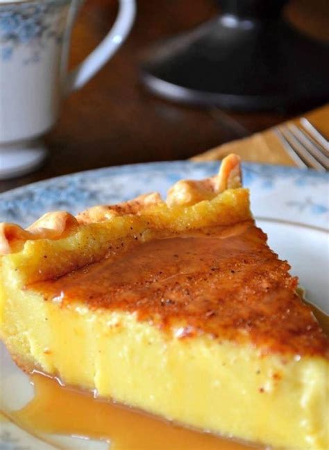 Rich and creamy nutmeg scented custard nestled inside a flaky buttermilk pie crust. Old Fashioned Custard Pie | Joann Sarullo Brendler | Copy Me That