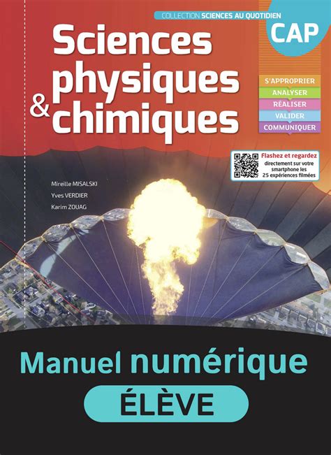 Sciences Physiques Et Chimiques Cap Manuel Numérique élève