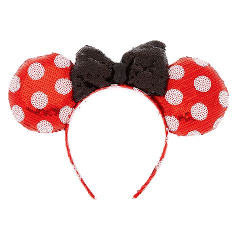 Disney Minnie Mouse Polka Dot Sequin Ears Headband Claires Us