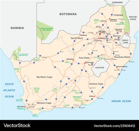 South Africa Road Map