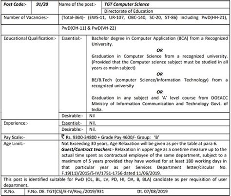 Advertisement for dsssb tgt computer science has many important exam related recruitment information as selection procedure, name of candidates can check the dsssb tgt computer science syllabus from the official website. DSSSB TGT Computer Science Vacancy 2020 - Admit Card ...