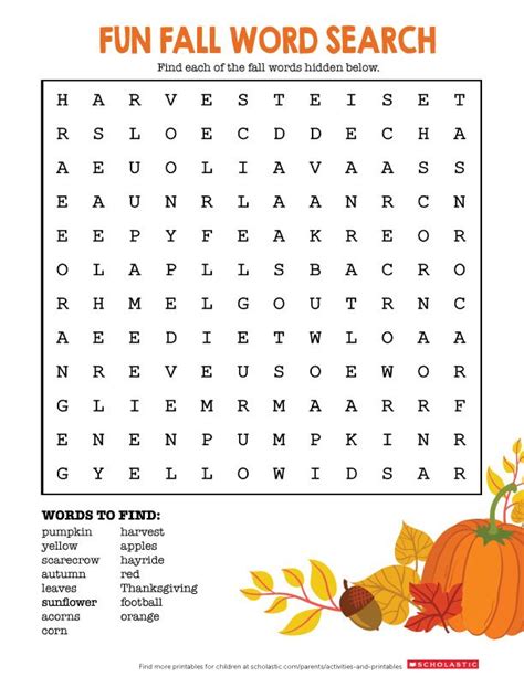 Get Excited For Autumn With This Free Printable Word