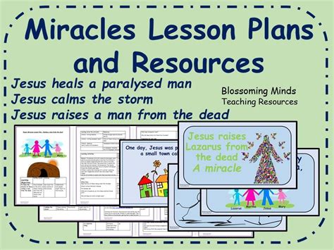 Jesus Miracles 3 Week Unit Plan 1 Ks2 Teaching Resources Unit