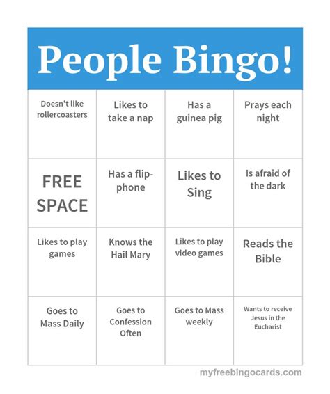 People Bingo Human Bingo Free Printable Bingo Cards People Bingo