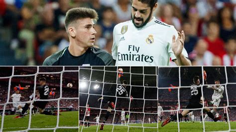 uˈnaj siˈmon;born 11 june 1997) is a spanish professional footballer who plays as a goalkeeper for athletic bilbao. LaLiga Santander - Real Madrid: Unai Simon's spectacular ...