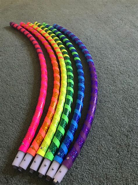 60 Giant Rainbow Hula Hoop Huge Hoop 6 Piece Etsy