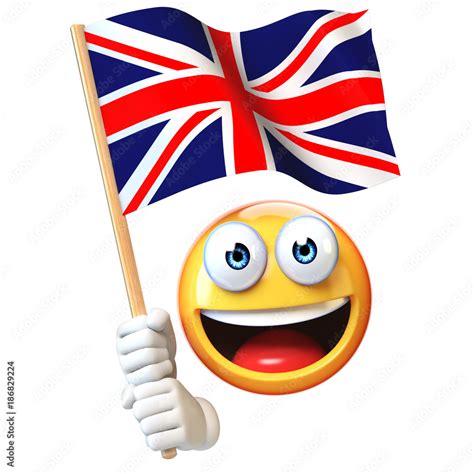 British Flag Gifs British Flag Icon Emoji Swinging Emoticon