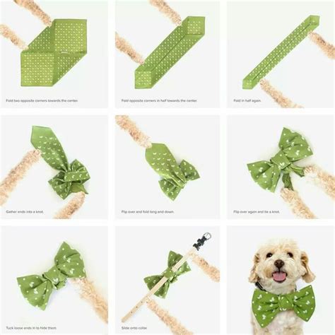 Bowtie Diy Dog Collar Dog Bandana Pattern Diy Dog Stuff
