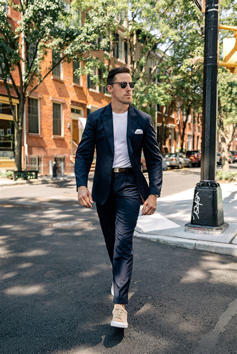 Heres How To Wear A T Shirt And Suit For Summer He Spoke Style