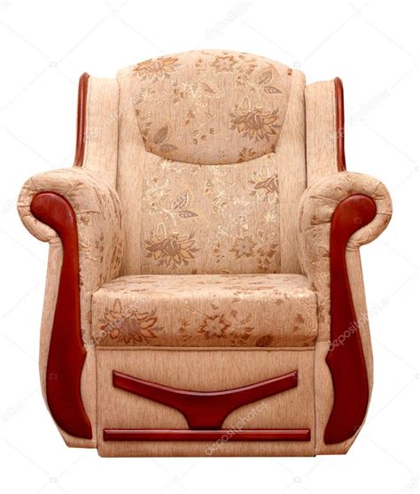 Use them in commercial designs under lifetime, perpetual & worldwide rights. Armchair isolated on white background — Stock Photo ...