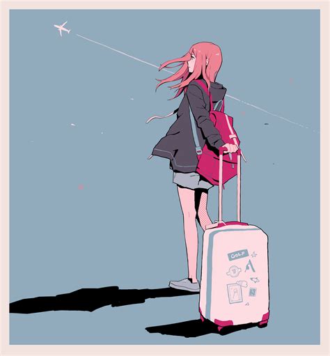 Hintergrundbilder Anime Mädchen Reisende 3520x3796 Editjoy