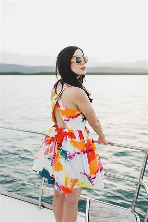 A Sunset Cruise And Three Colourful Dresses Gala Darling