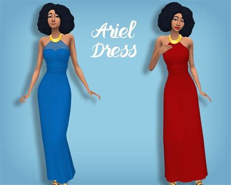 Pin By The Frelian Knight On Sims 4 Cc Ariel Dress Dresses Sims 4
