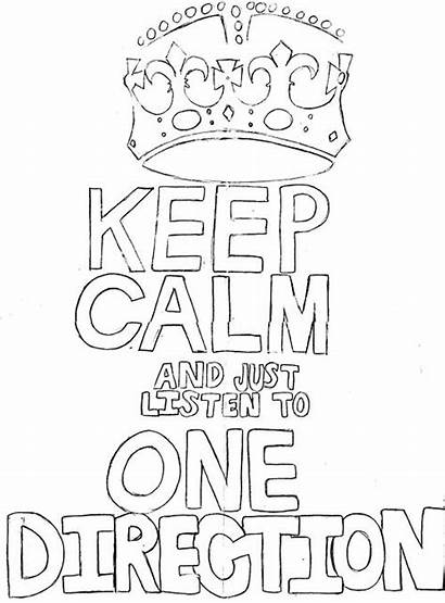 Calm Direction Keep 1d Coloring Listen Pages