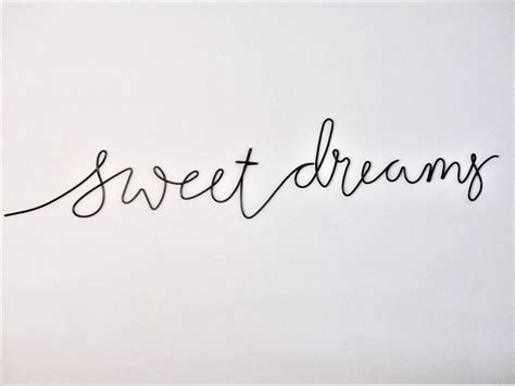 Sweet Dreams Sign Wire Word Art Nursery Wall Art Baby Etsy In 2021