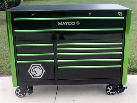 Matco Tools 6228rx 6s Black And Green Trim Tool Box Toolbox And Phenolic