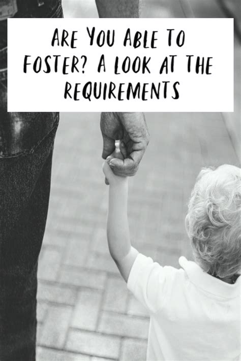 Am Ii Able To Foster A Look At The Requirements The Fosters