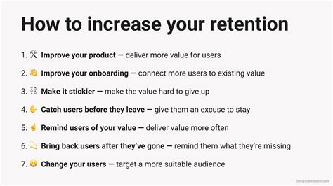 How To Increase Your Retention By Lenny Rachitsky