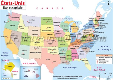 Carte Usa Avec Capitales My Blog