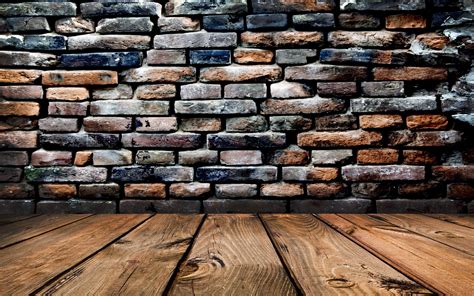 Wooden Floors Brick Wall Wallpapers And Images