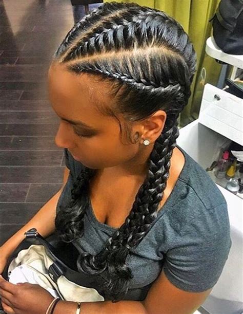 French Braids Hairstyles For African American Hairstyle 2019