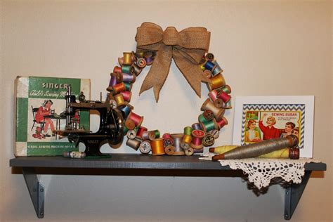 Wooden Spool Wreath Tutorial With Enjoying Lifes Simple