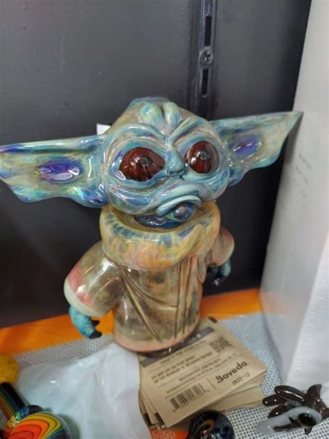 The Mandalorian Baby Yoda Puffco Attachment Daniels Glass Art Ace
