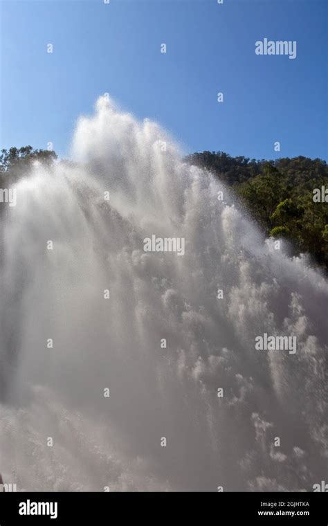 Water Gushing From Tinaroo Falls Dam Stock Photo Alamy