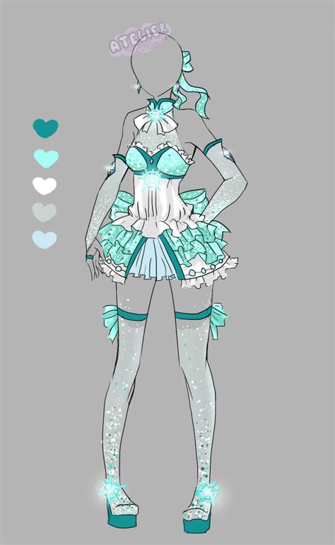 custom outfit 2 by artemis adopties on deviantart drawing anime clothes magical girl outfit